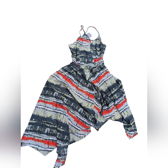 Asymmetrical Multicolor Dress - Picture 2 of 4